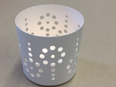 Photo for the news post: Candle Holder – White – with LED candle light