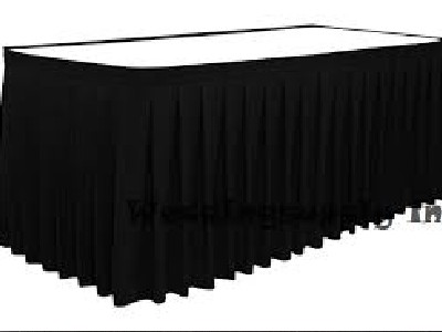 Photo for the news post: Table Skirts – 30″ Height – Black