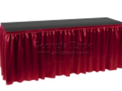 Photo for the news post: Table Skirts – 30″ Height – Red