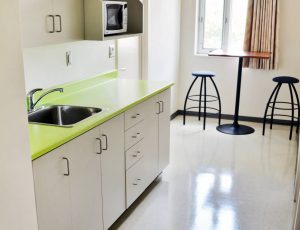 Two bedroom suite kitchen and dining area